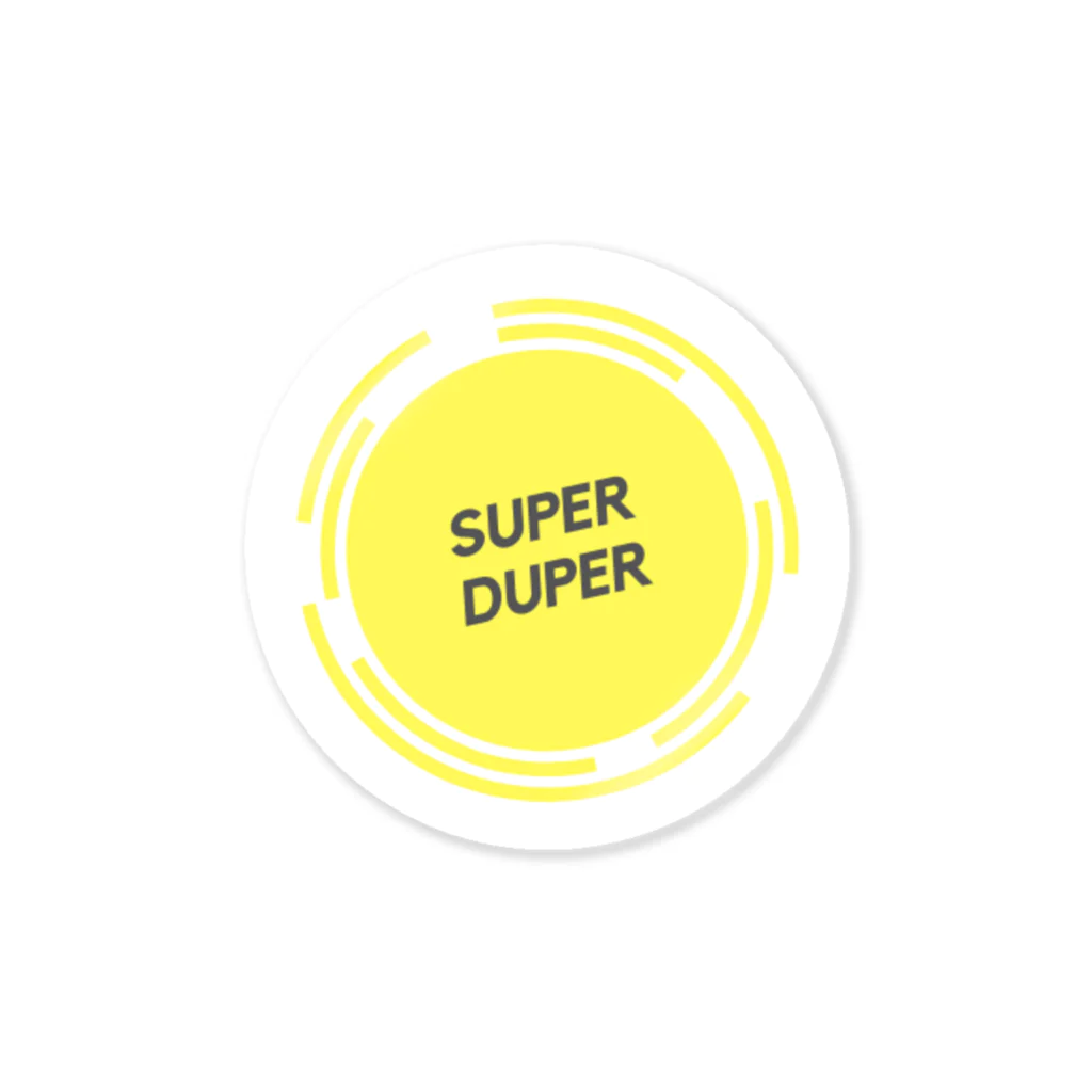 Sticker_shopのsuper duper yellow Sticker