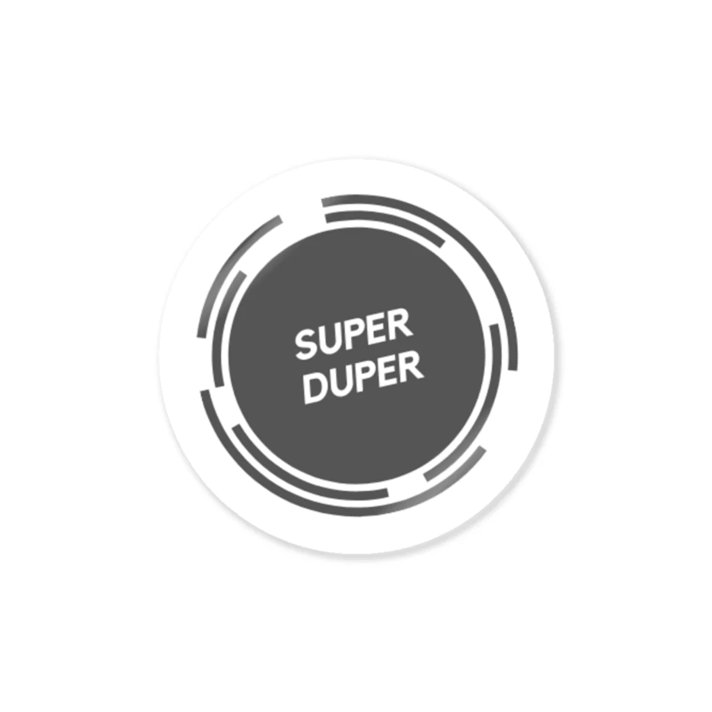 Sticker_shopのsuper duper black ステッカー