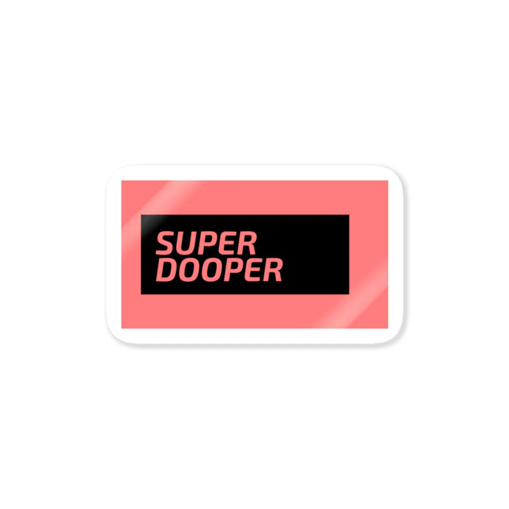 Sticker_shopのsuper dooper red ステッカー