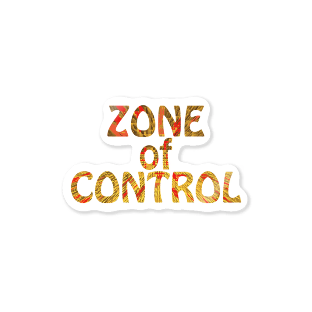 BE UPWARDのZONE OF CONTROL ステッカー