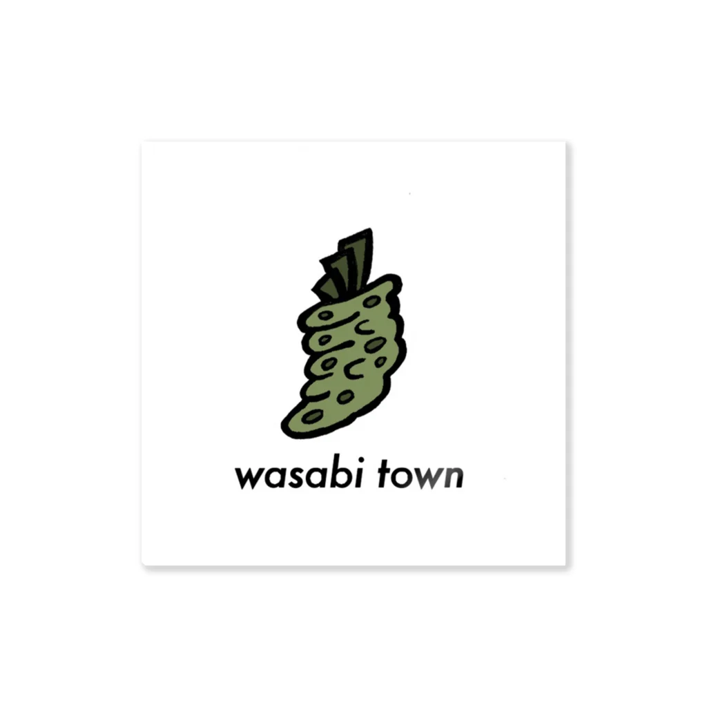 サワコノエのwasabi town  ステッカー