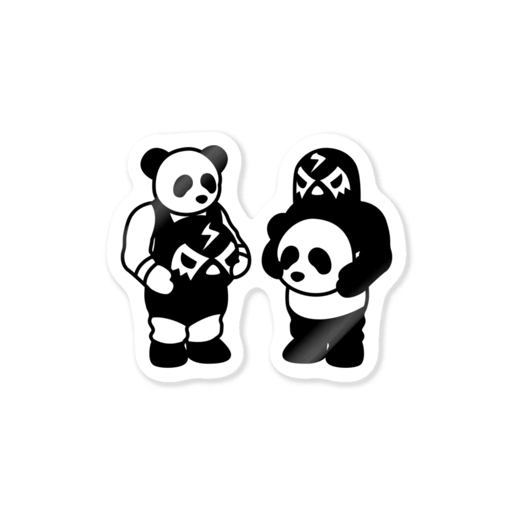 LUCHAのLucha Panda#3 ステッカー