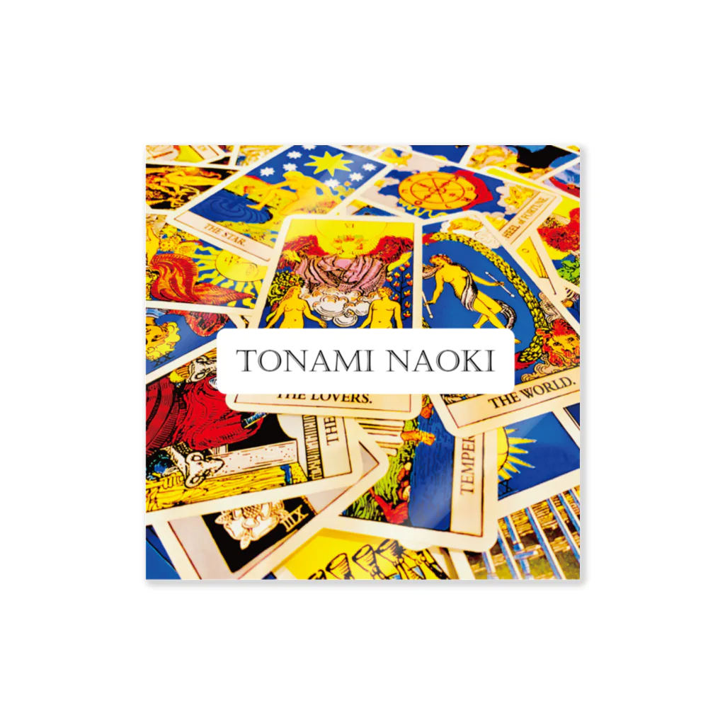 TONAMI NAOKIのタロット物販ブースのTONAMI NAOKI LOGO ステッカー