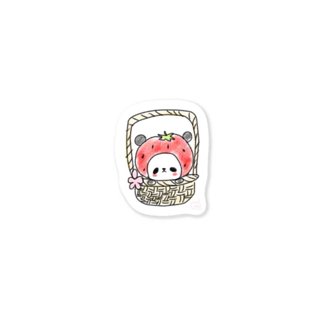 ⋆*⋆ஜ​* ćӈїї⋆ฺ ​ஜ ​｡*のいちごパンダ Sticker