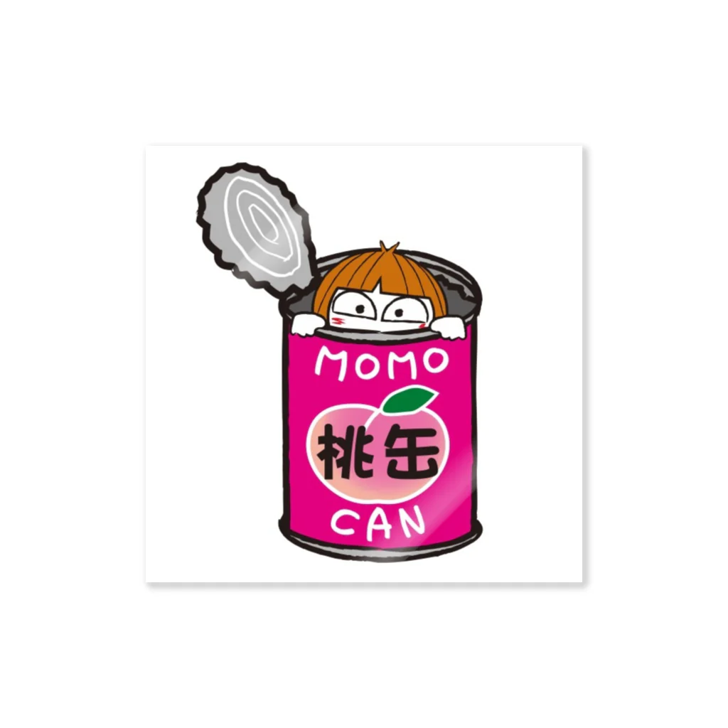 桃缶おふぃすの桃缶オリジナル Sticker