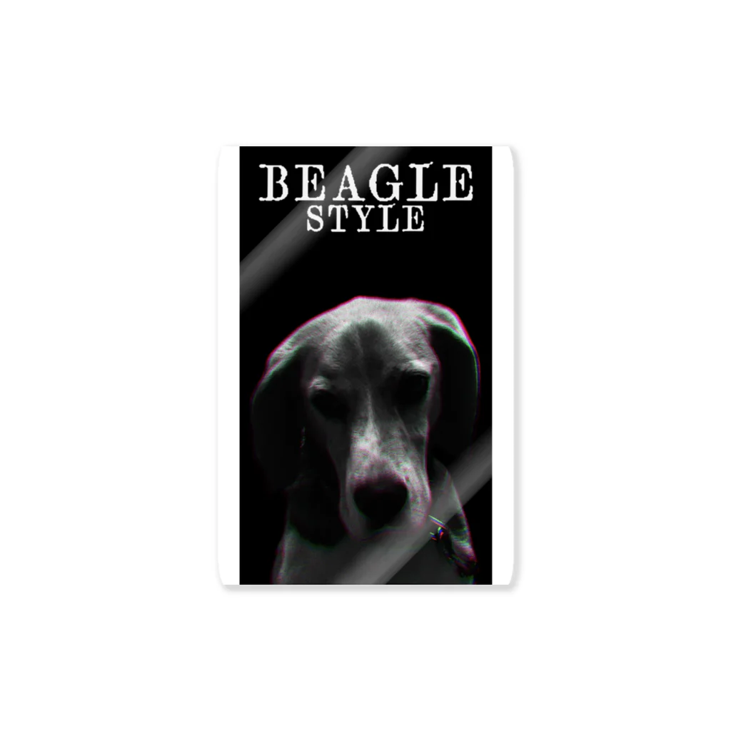 Bulldog StyleのBeagle Style ステッカー