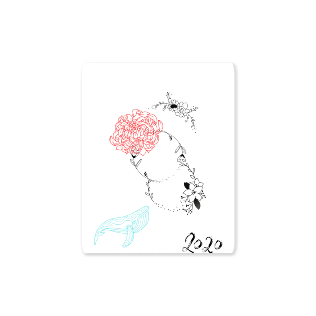 iroha_ayuの夏空ステッカー Sticker