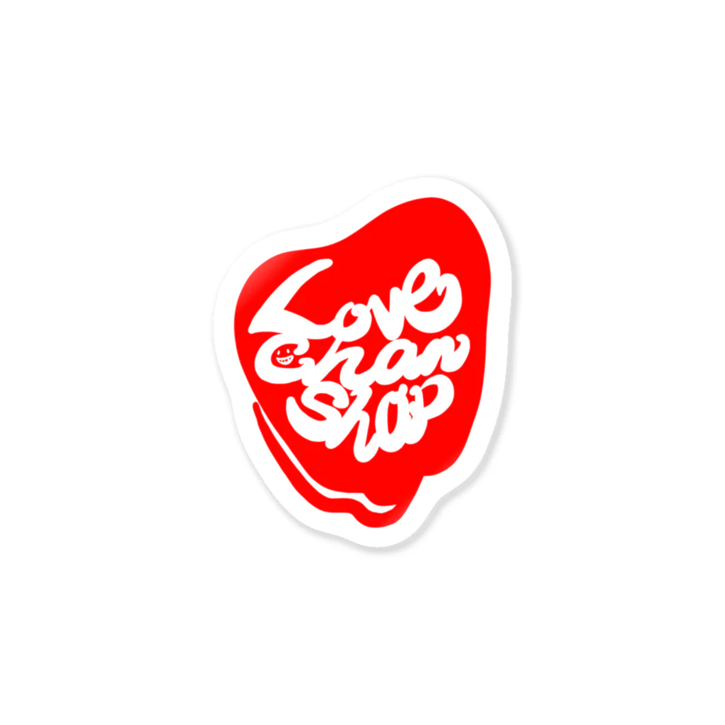 ❤Loveちゃんshop❤のLOVE HEART red Sticker