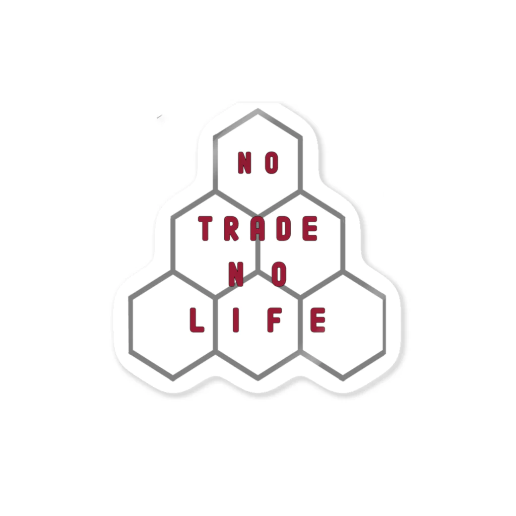 大日本蝋燭足１本組合のNO!TRADE!NO!LIFE ステッカー