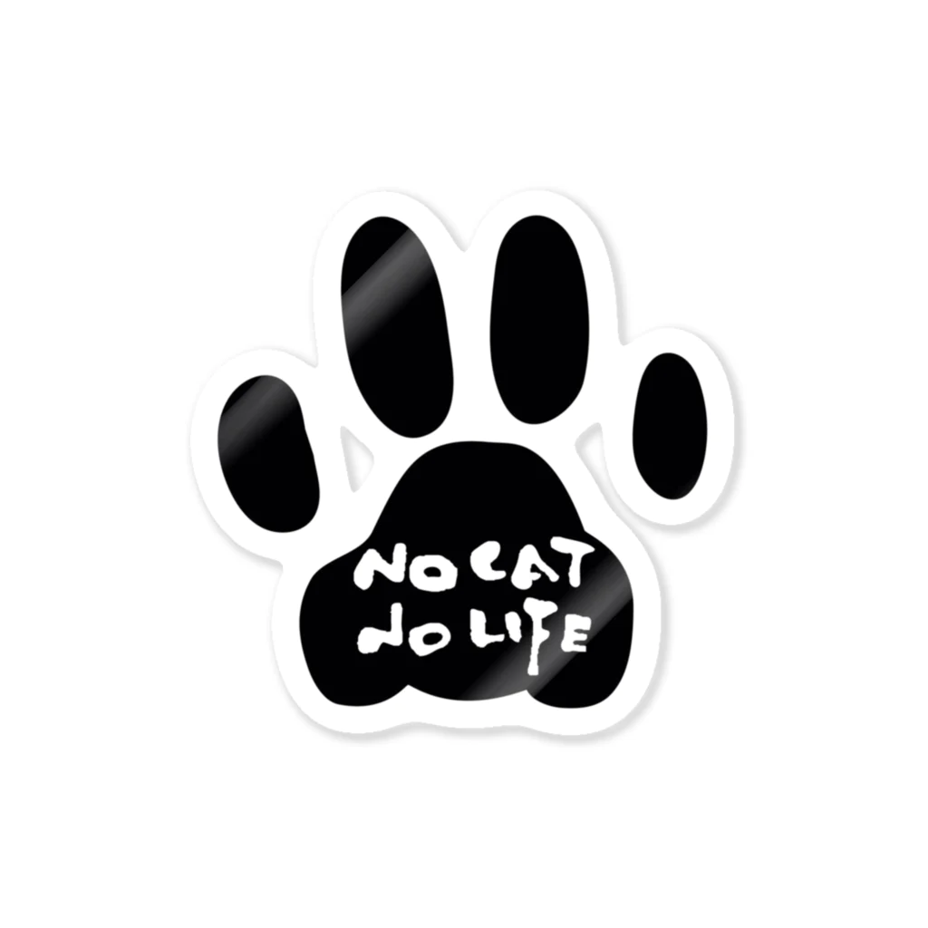 café Mo.freeのNO CAT NO LIFE 2 ステッカー