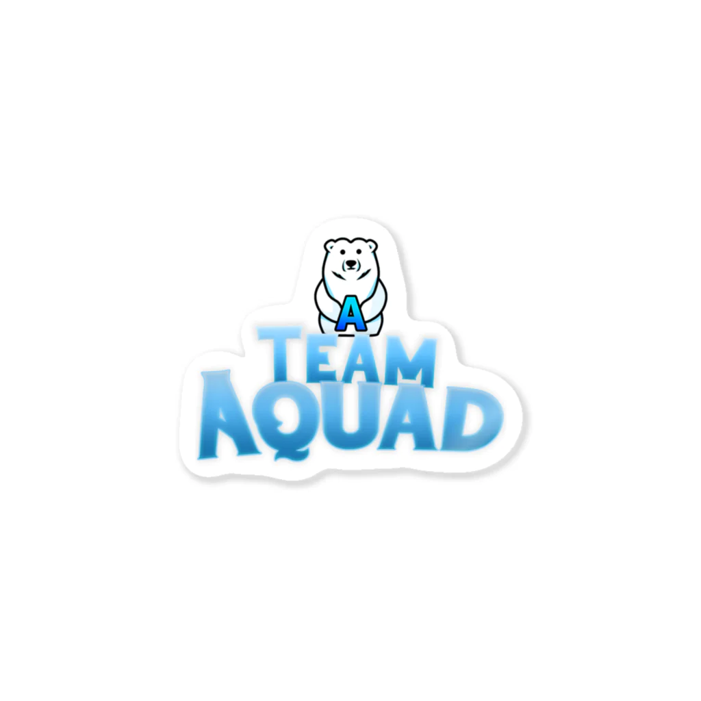 🇯🇵Team Aquadの≫個数限定≪ Aquad ステッカー （文字+アイコン） ステッカー