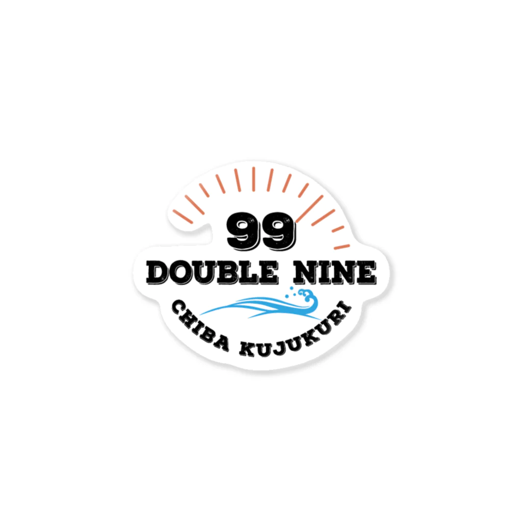 DOUBLE NINEのロゴ入り Sticker