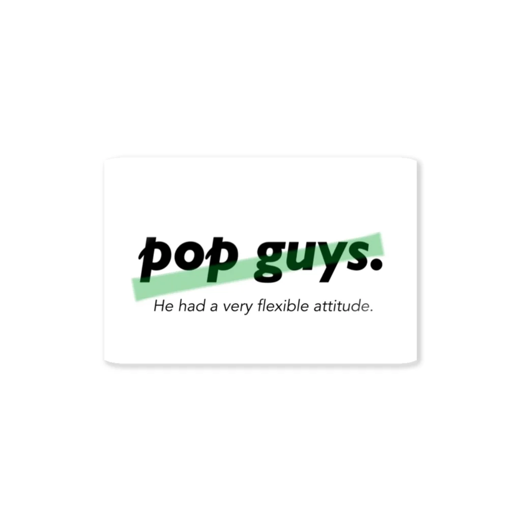 pop guysのpop guys ステッカー