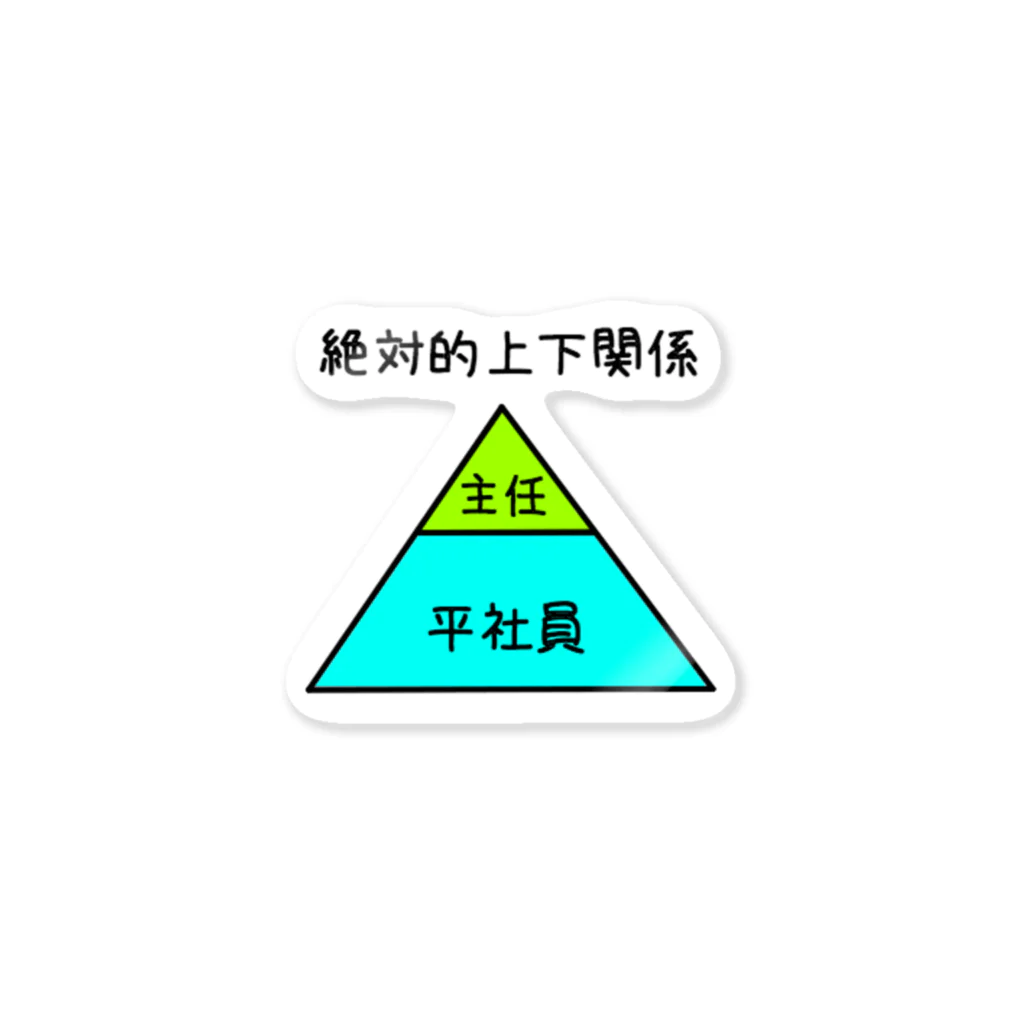 【公式】日本残業協会（JOA）の主任最強説 Sticker