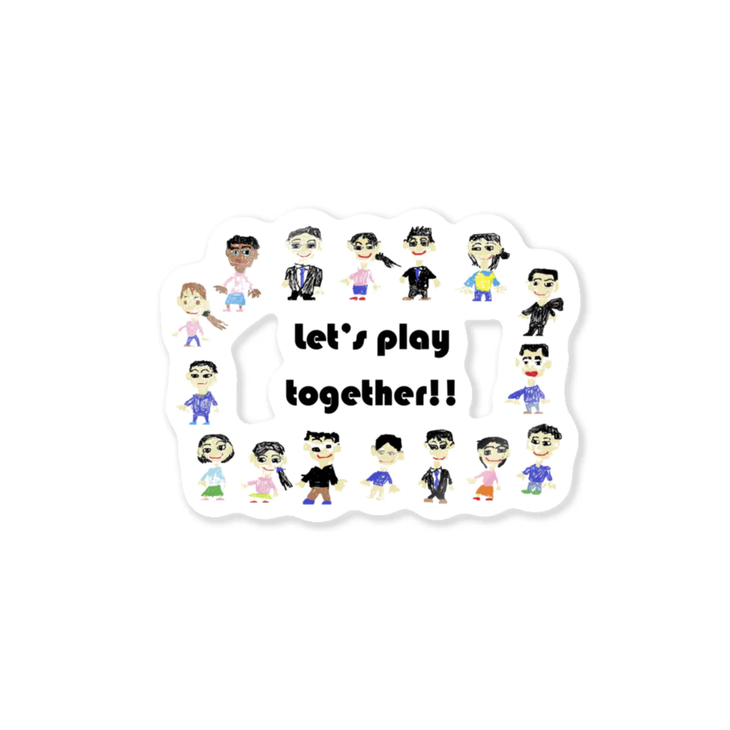 t-coolのLet's play together!! ステッカー