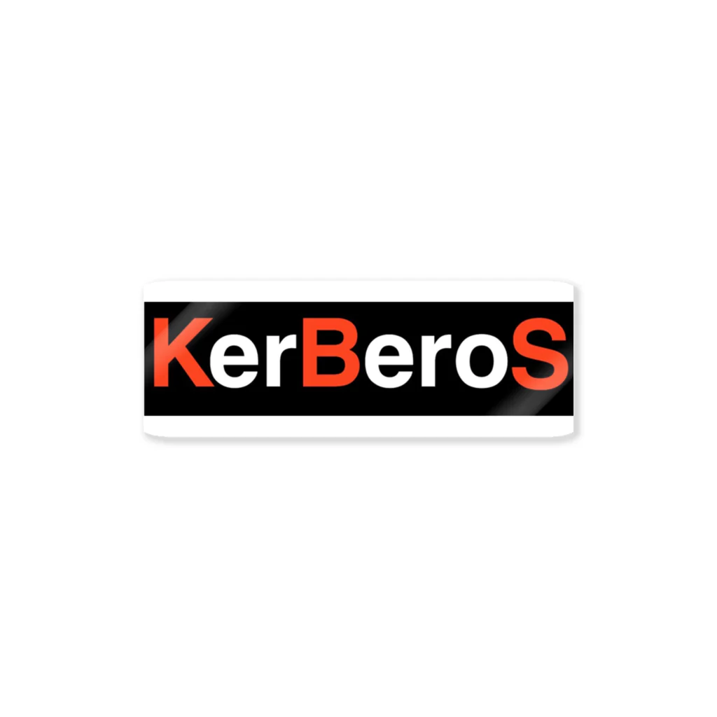 KerBeroSのKerBeroS ステッカー(黒) Sticker