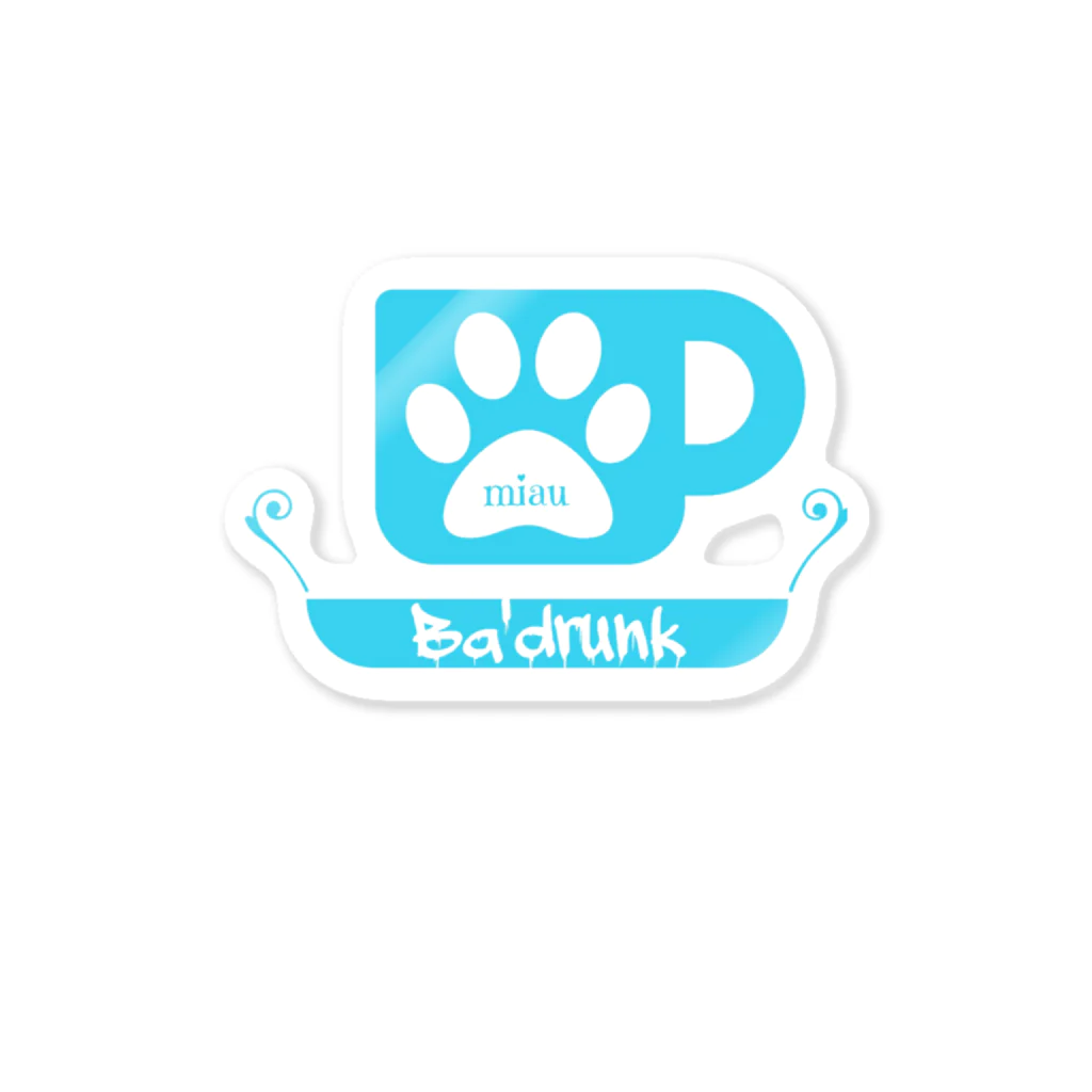 Ba'drunkのBa'drunk for Boys ロゴ Sticker