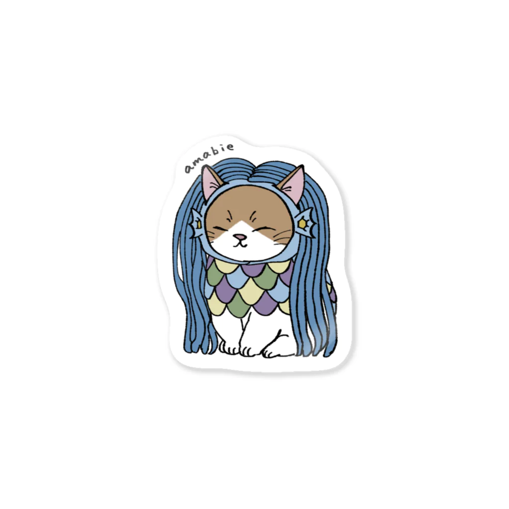 nemuruのアマビエねこのステッカー Sticker