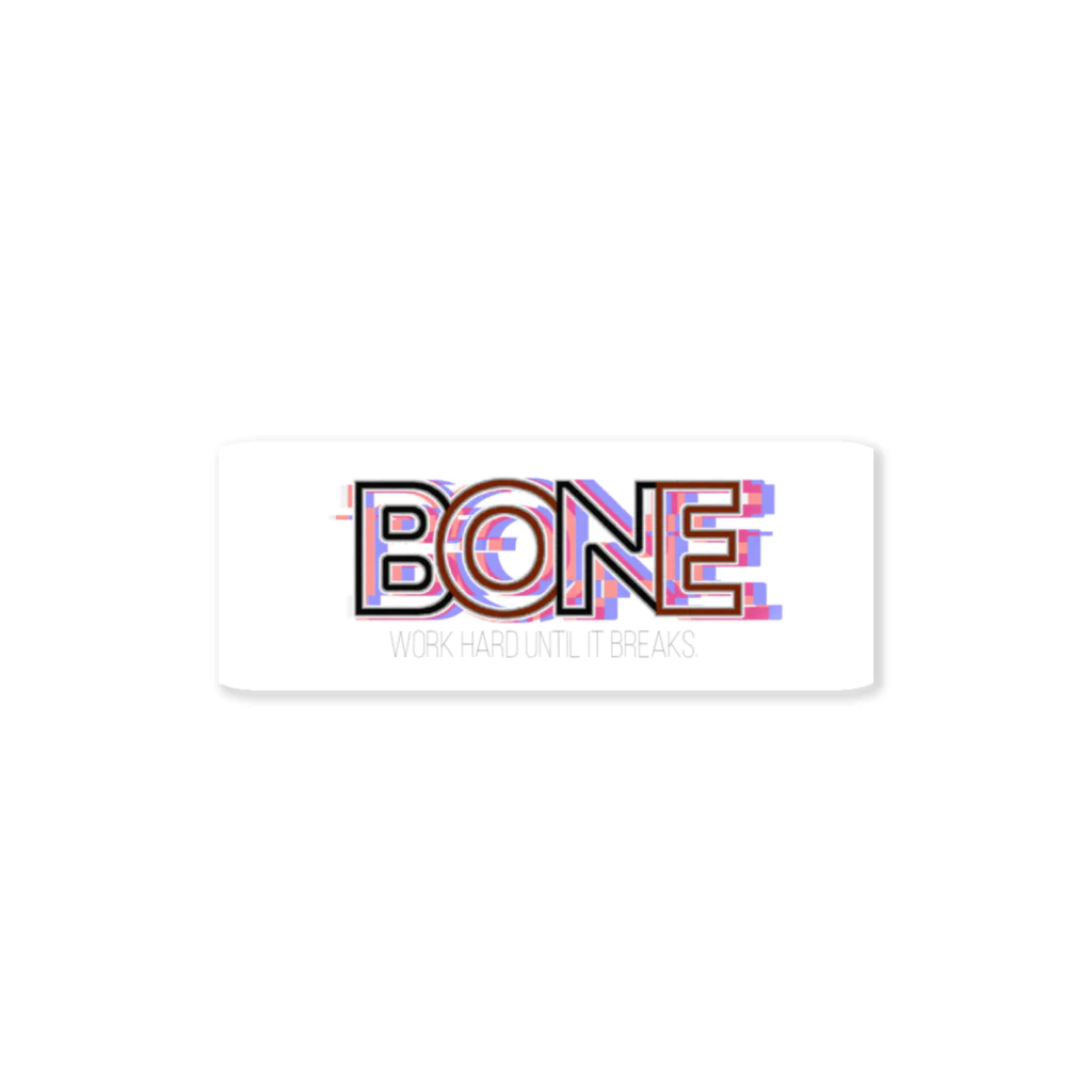 BONEのBONE glitch ステッカー