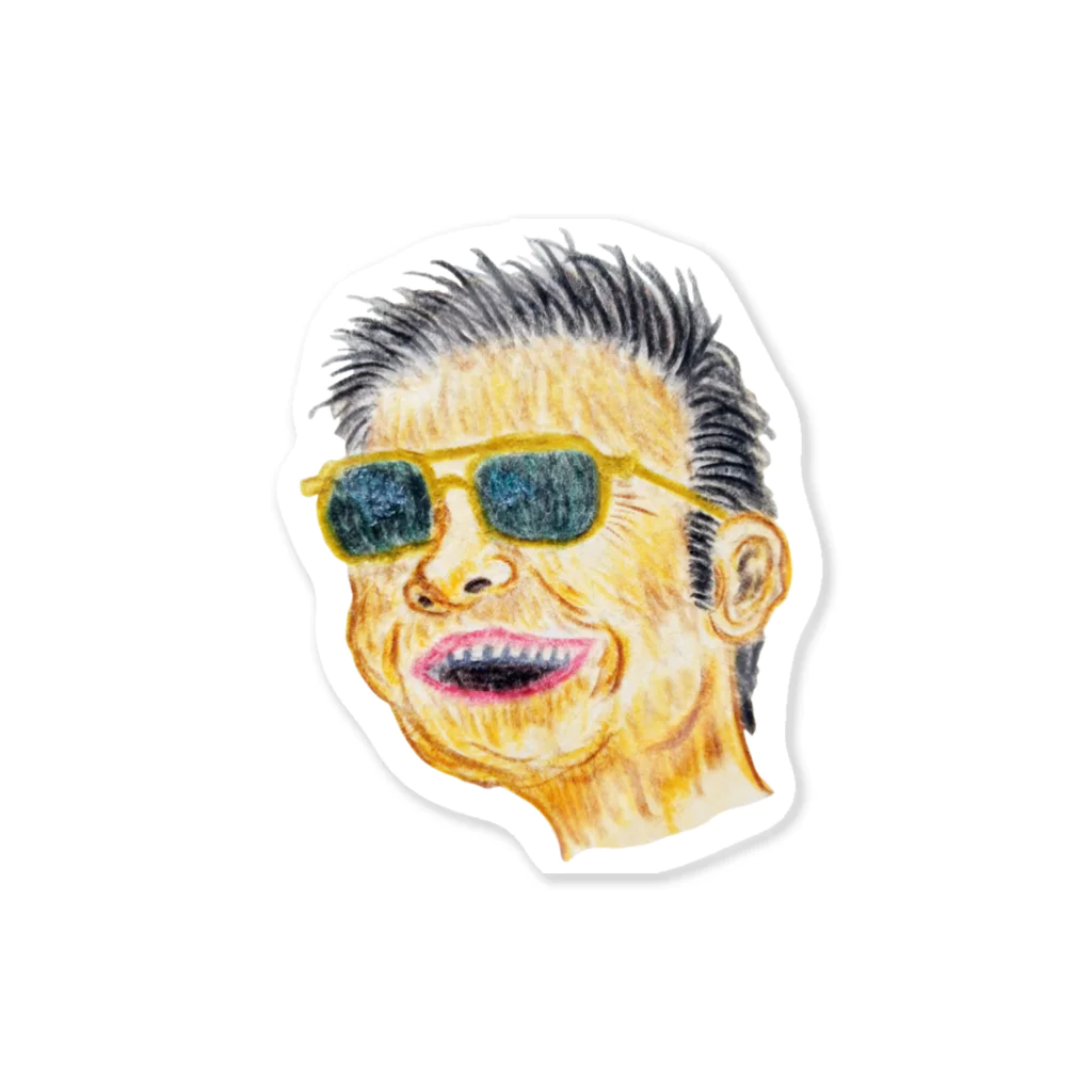 カツ丼屋さんの笑うおっさん Sticker