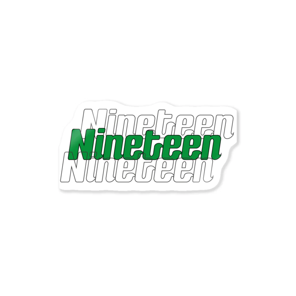 Nineteen©︎のLogo sticker ver.1 ステッカー