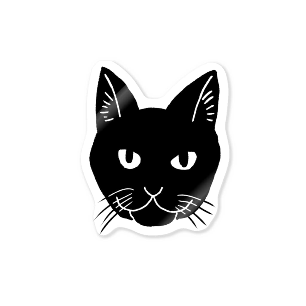 渡邊野乃香のお店の黒猫ジジ Sticker