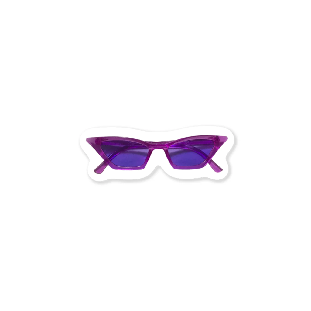 the-alien-clubのthe purple sunglasses  Sticker