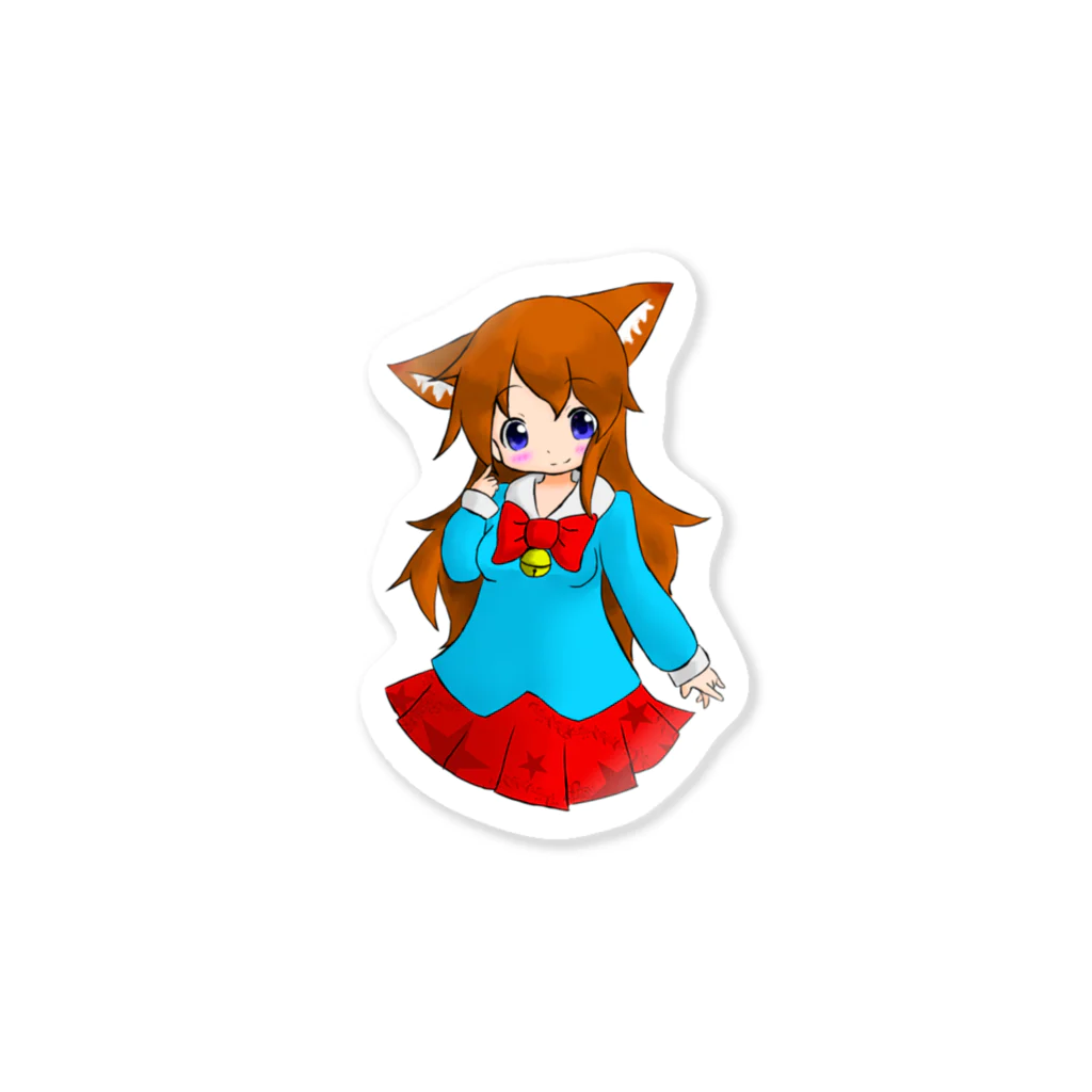 まっつん工房のネコミミの女の子 Sticker