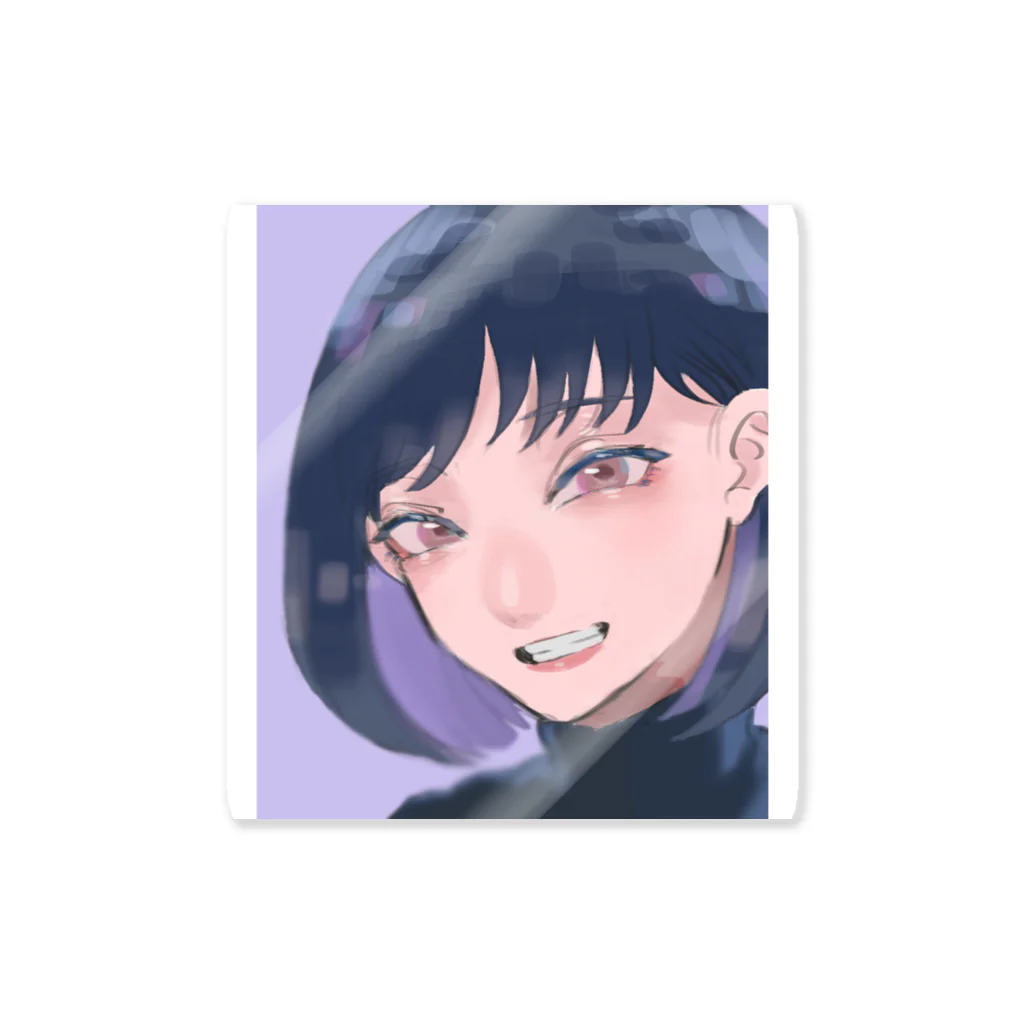 しーず/Seaze_の青髪の女の子 Sticker