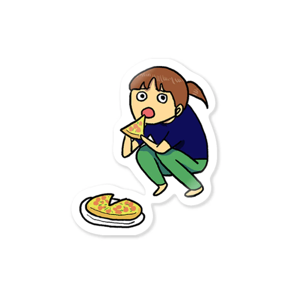 INDIVIDUAL PLATEグッズのダイエット中のかなぽん Sticker