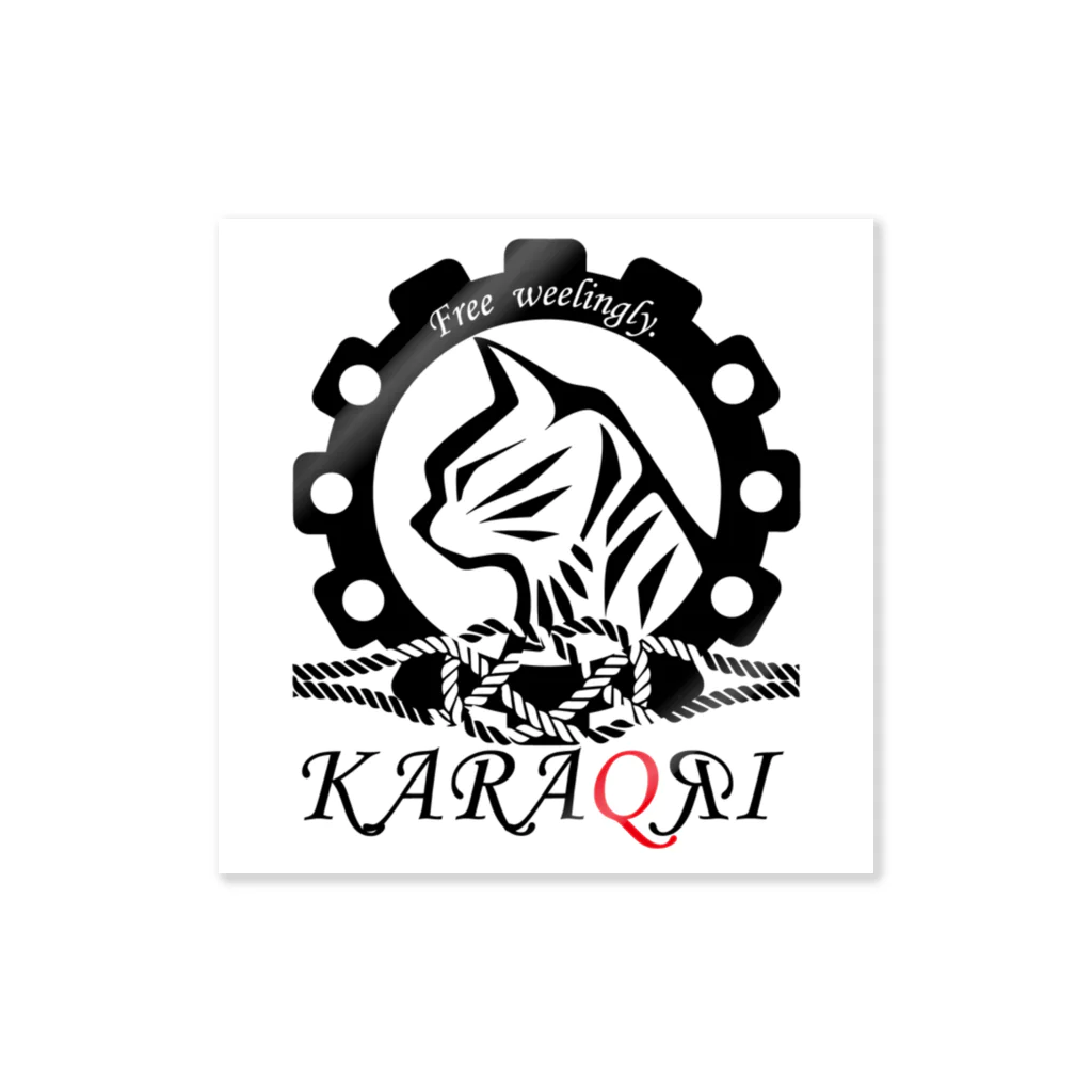 KAZのKARAQRIステッカー ステッカー