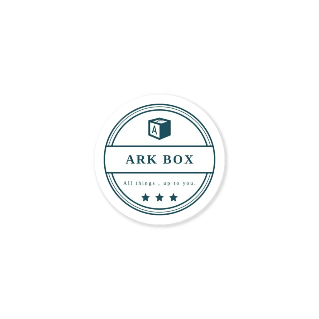 ARK BOX by ウルフラットのARKBOXロゴグッズ ステッカー