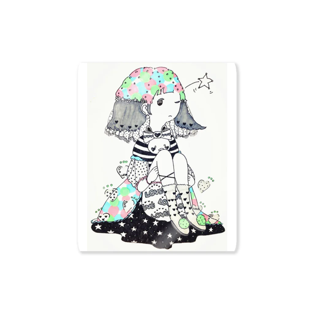 しずくのカラフル Sticker