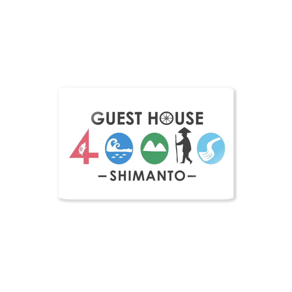 GUEST HOUSE 40010の40010ロゴ ステッカー ステッカー