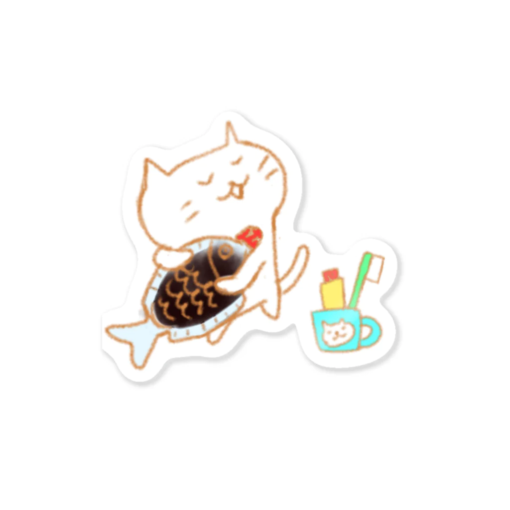 Hello Happy Catのお魚スキスキ Sticker