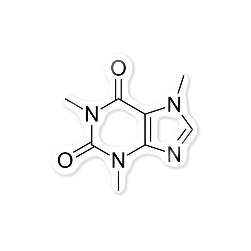 みみみけのカフェイン ステッカー