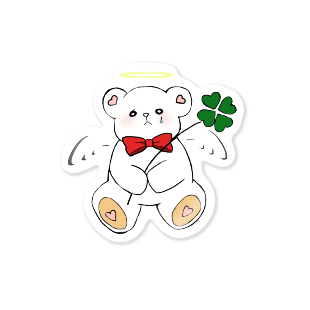 神村風子💚の天使のふーくまステッカー Sticker