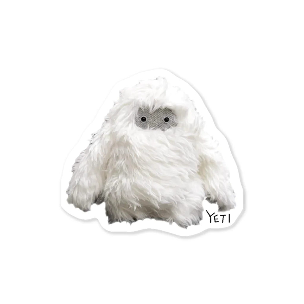 せこなおのBABY YETI　ぬいぐるみプリント ステッカー