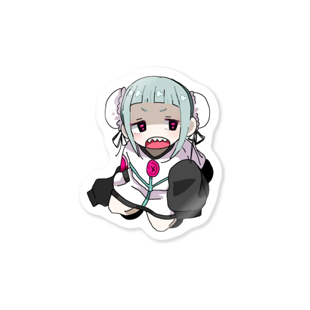 ヤスヲ退廃的ハイキョのおすわりぱんだちゃん Sticker