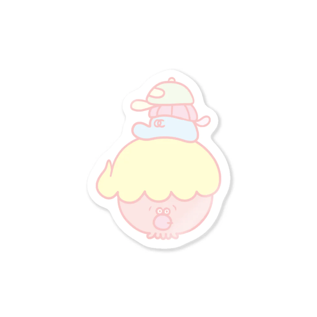 ぺでぃきゃろちゃんのOC 3Cap（うす色） Sticker