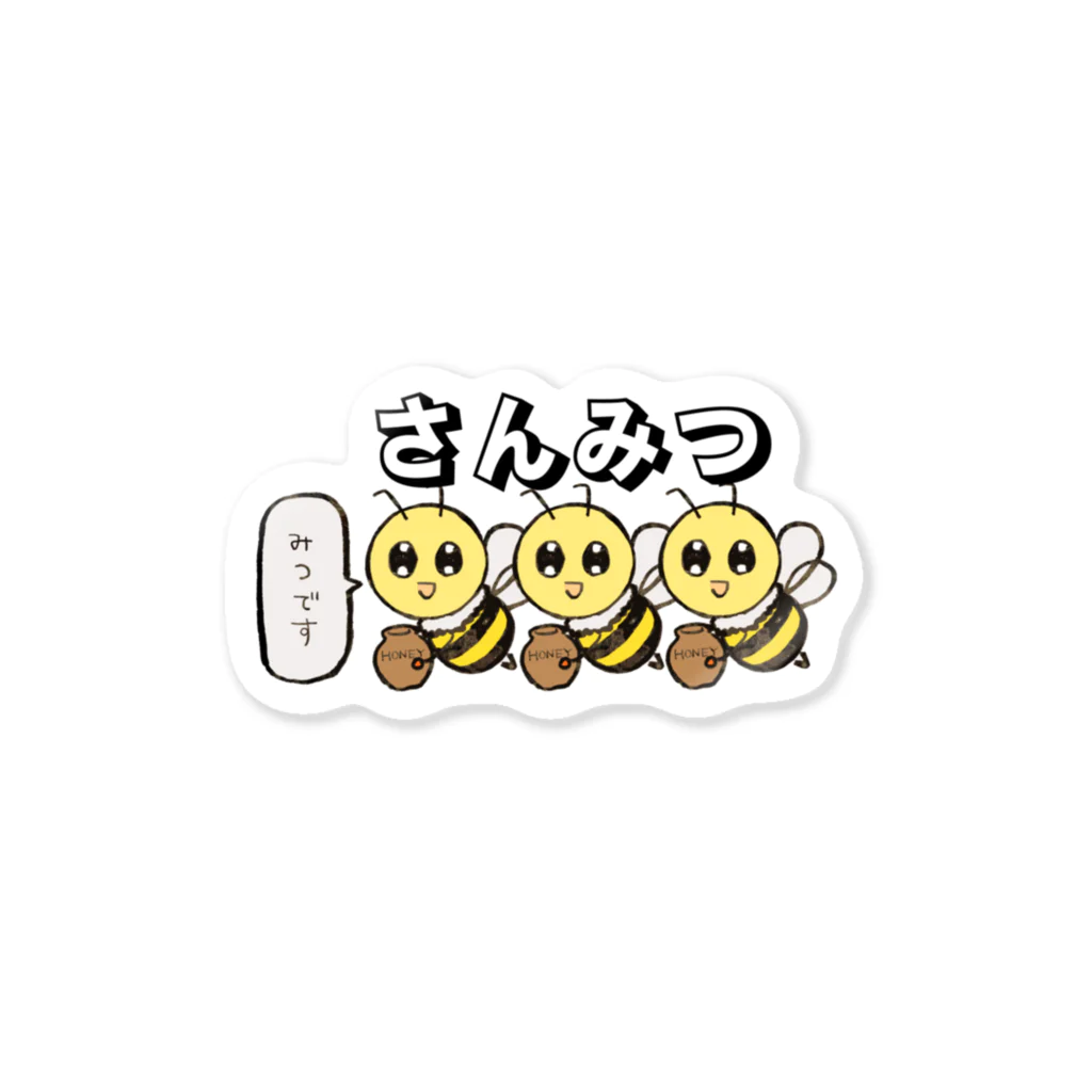 krのさんみつなミツバチ Sticker