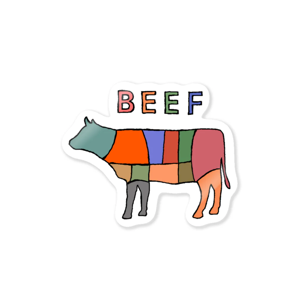 manabiyaの肉の部位 Sticker