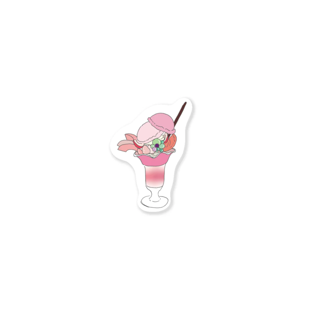 くりみそのおみせのPINKパフェ Sticker