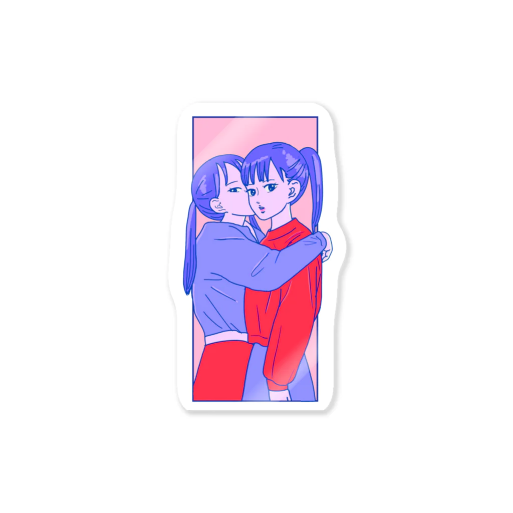 レズっ娘クラブの双子 Sticker