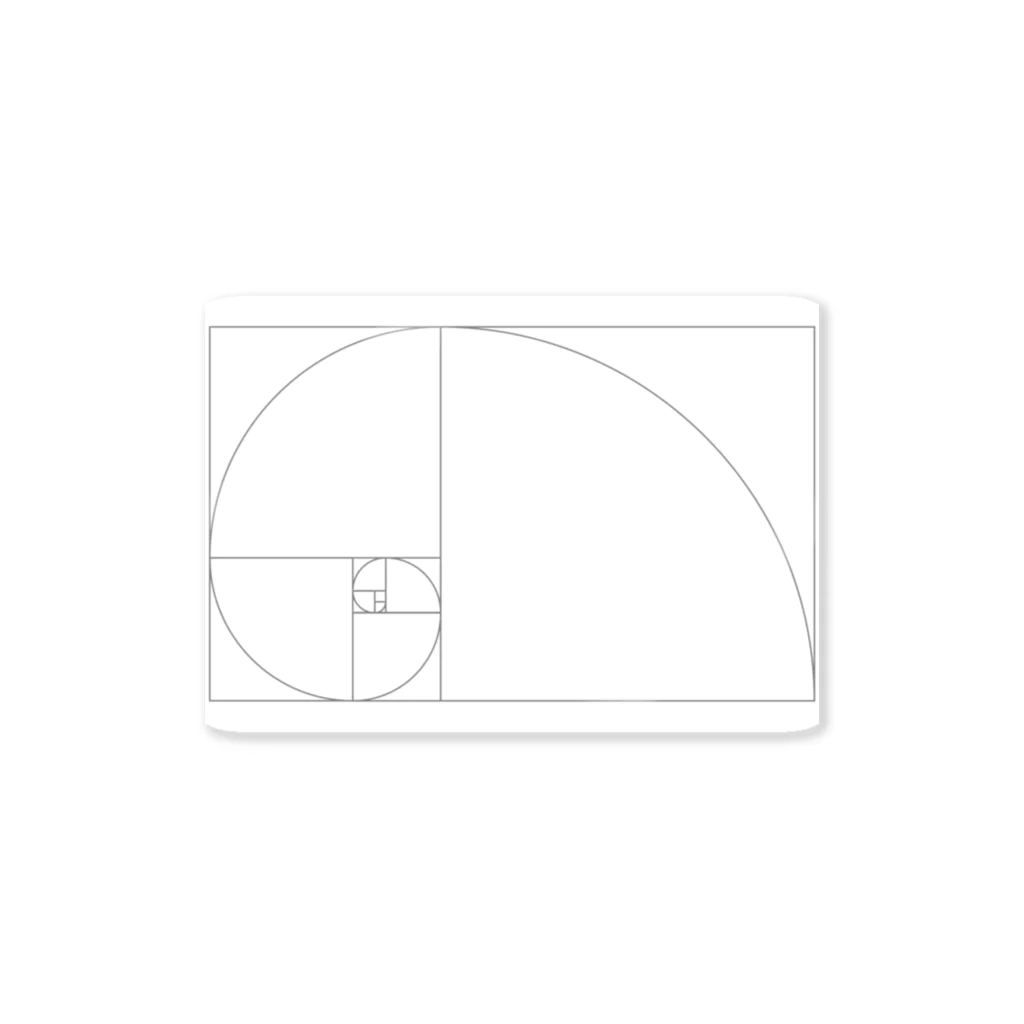 AURA_HYSTERICAのFibonacci_Blocks ステッカー