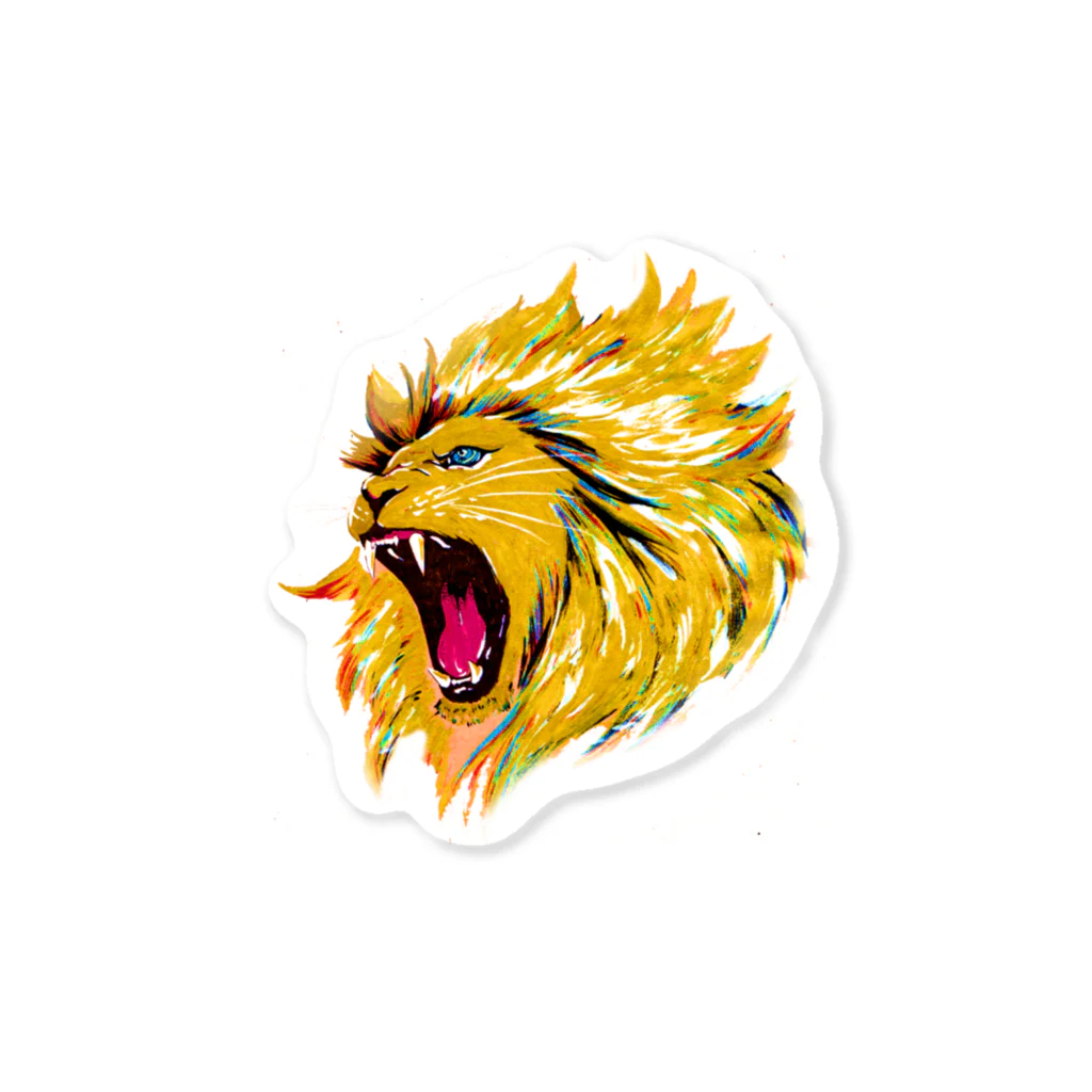 切り絵ariのLION Sticker