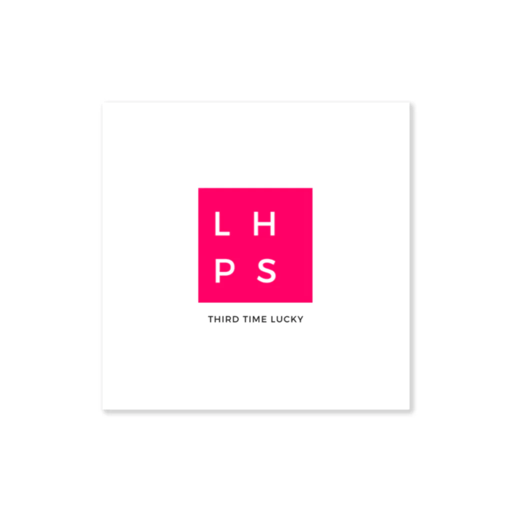 LHPSのLHPS ロゴ　PINK ステッカー