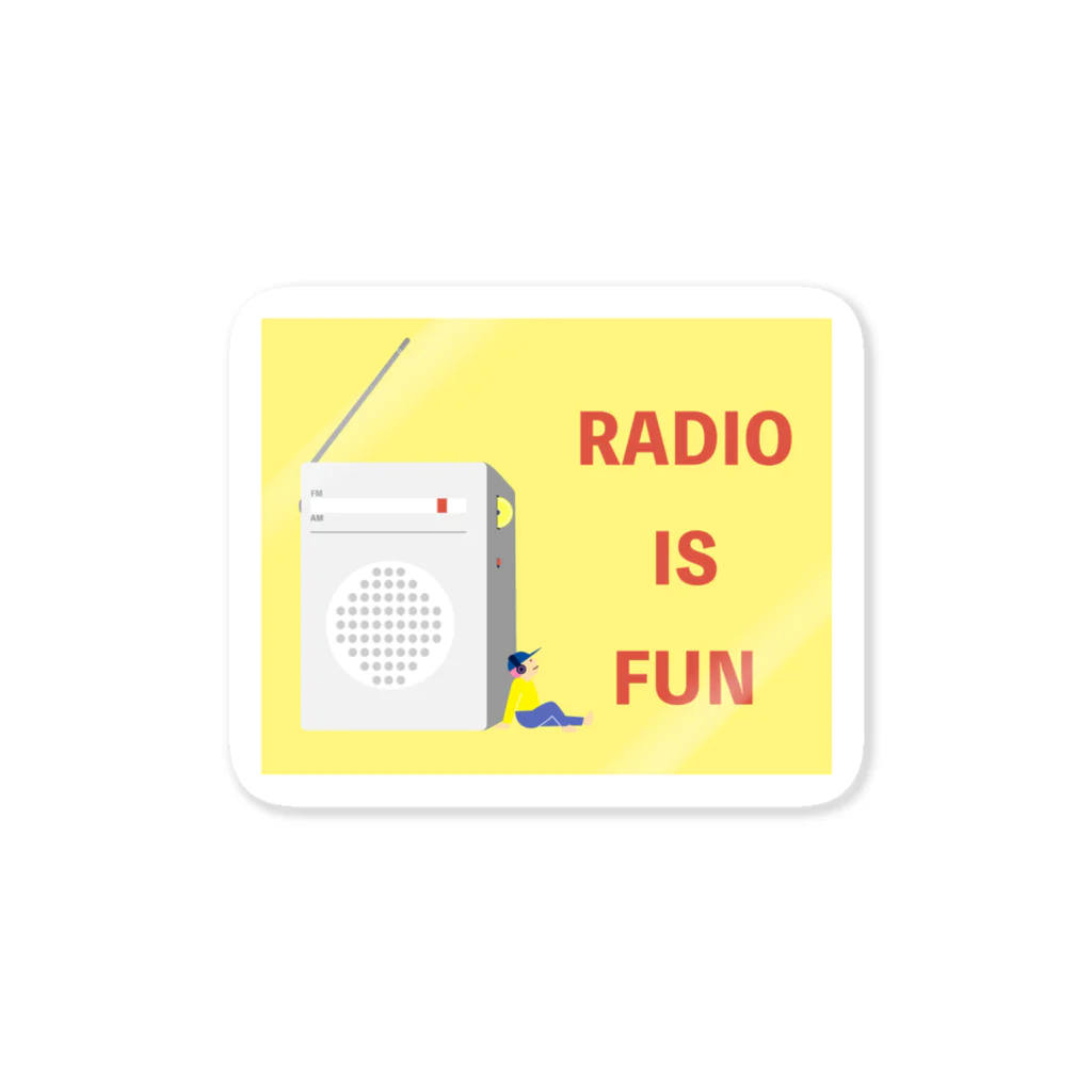 ナントカのRADIO IS FUN ステッカー