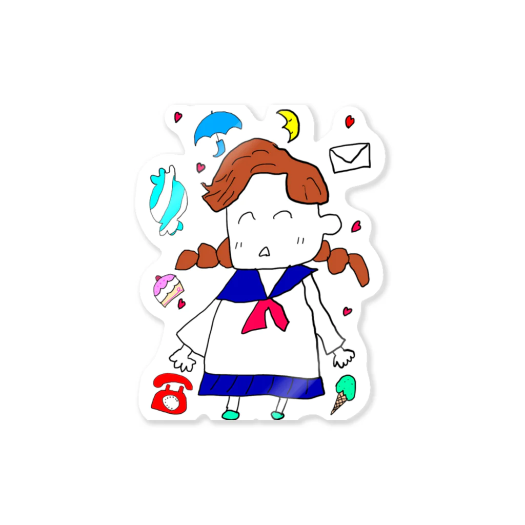 翠星チークダンス 木佐のゆめかわセーラー服 Sticker