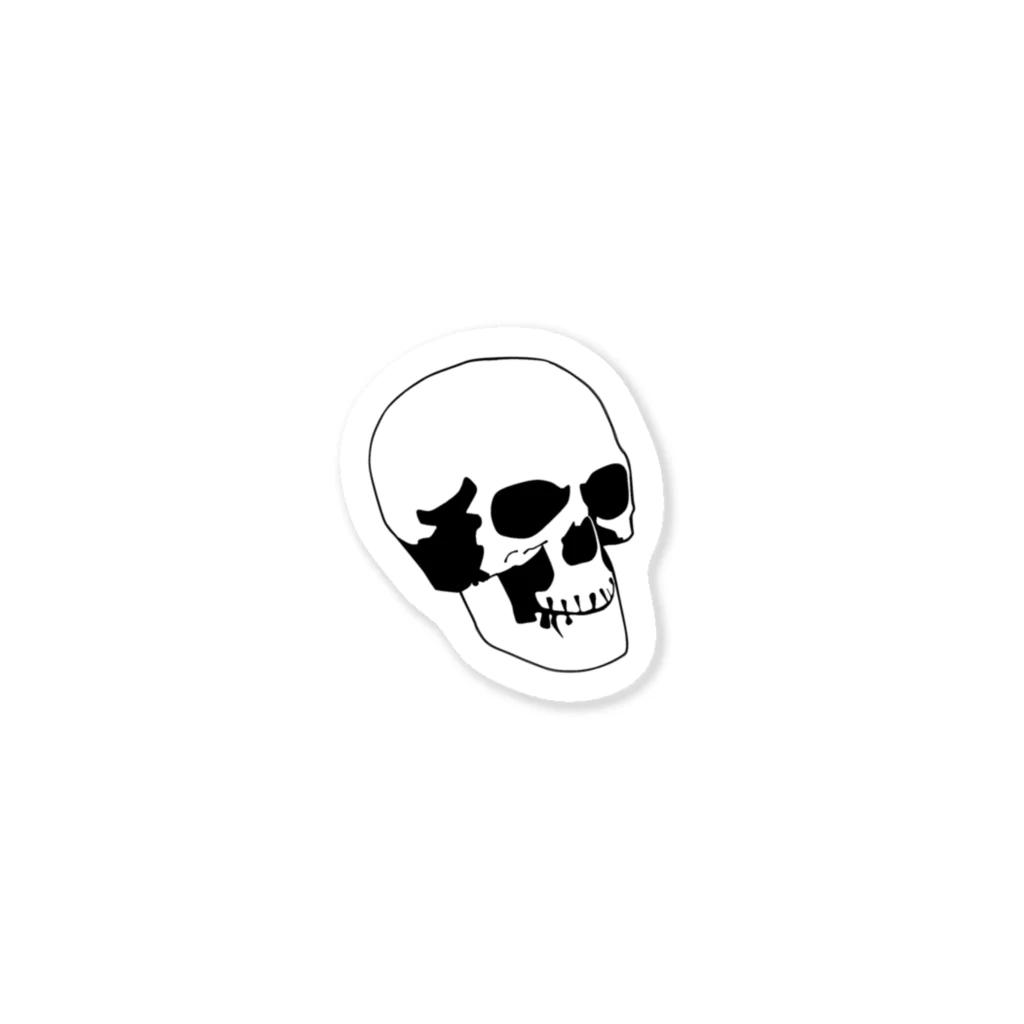 かんちゃんの普通の骸骨 Sticker